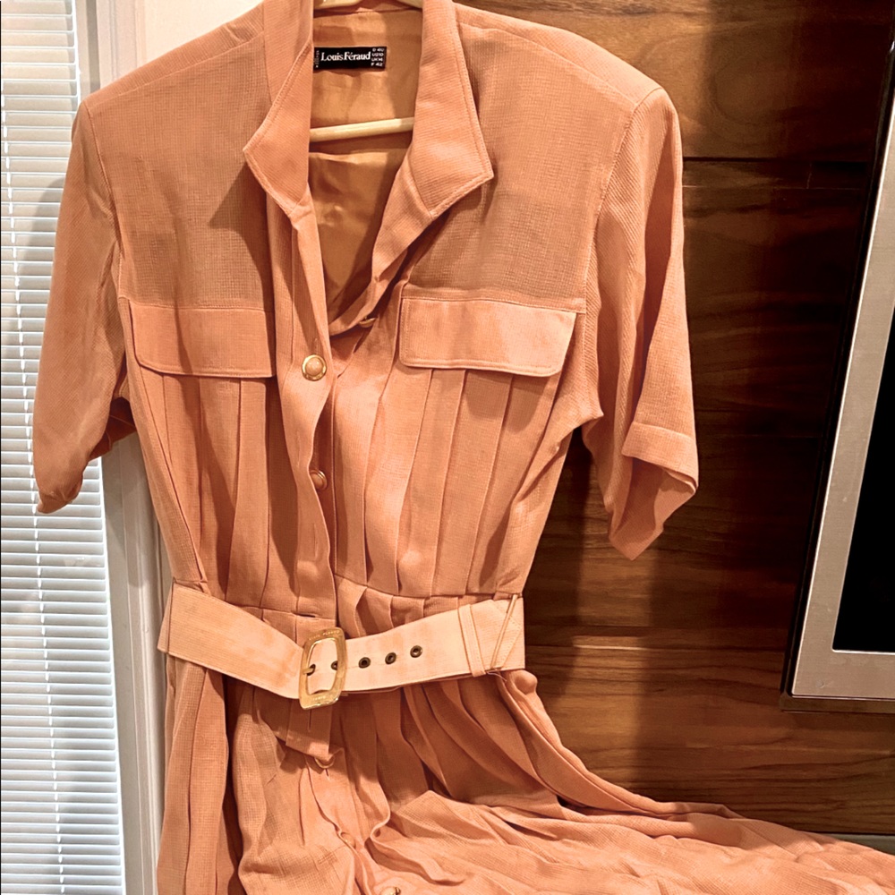 Vintage Louis Feraud Belted Dress